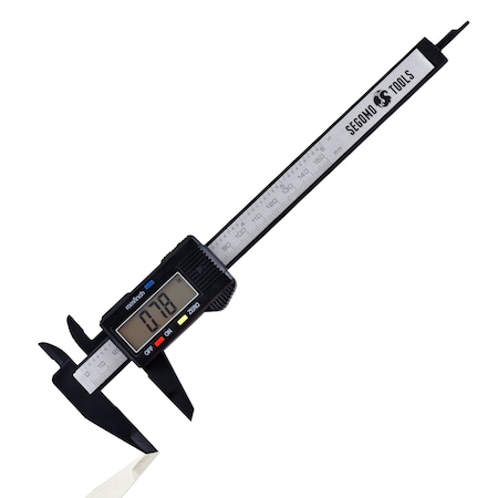 Segomo Tools Segomo Basics 6 Inch Electronic Digital Calipers: Inch, Millimeters Conversion CAL6DIGIBASICS